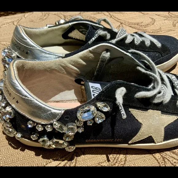 SOLD ON MERC! $379…Golden Goose $1900 Private EDT ‘Rhinestone” Super-Star - Picture 9 of 15